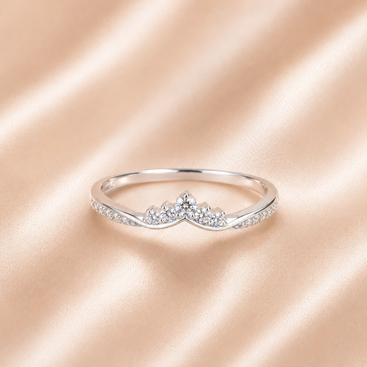 V-Shape Crown Ring