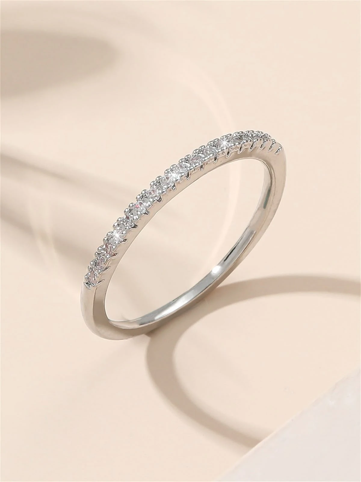 Half Eternity Silver RING