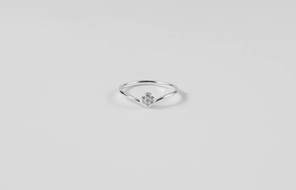 Cluster Wishbone Ring