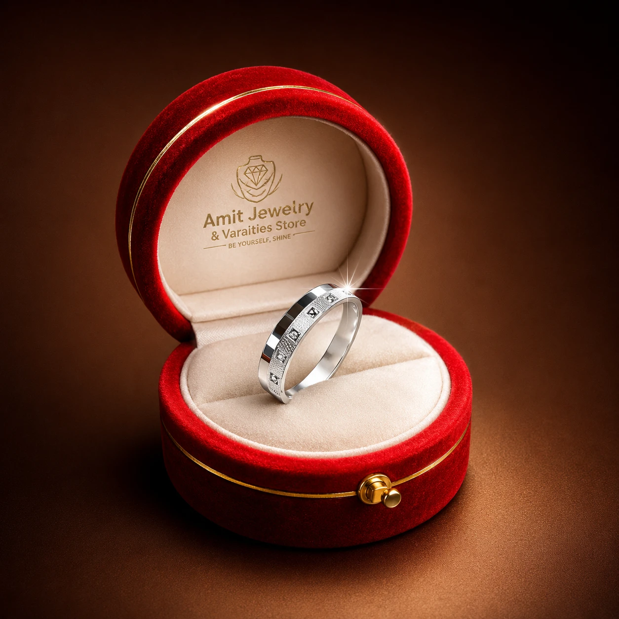 Unisex Silver Band Ring