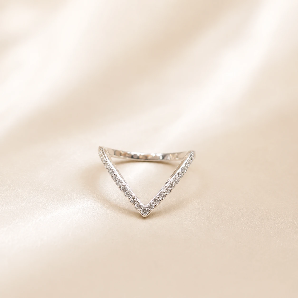 V-shaped Wishbone Ring